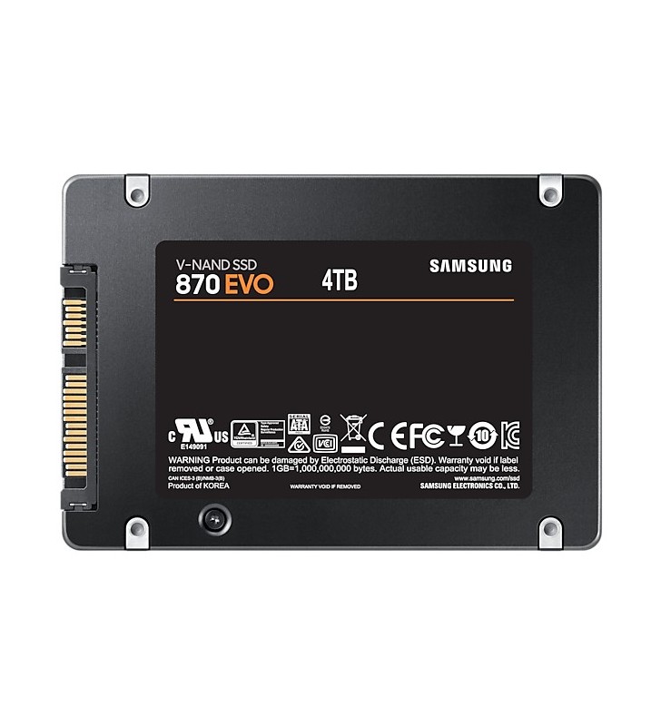 Samsung 870 EVO 2.5" 4000 Giga Bites ATA III Serial V-NAND MLC