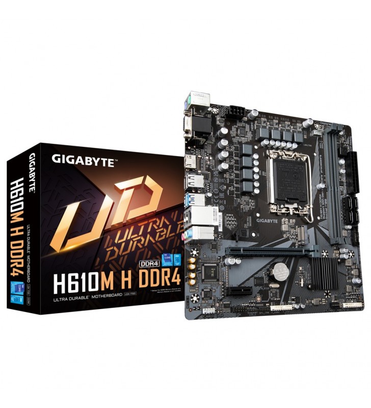 Gigabyte H610M H DDR4 plăci de bază Intel H610 Express LGA 1700 micro-ATX