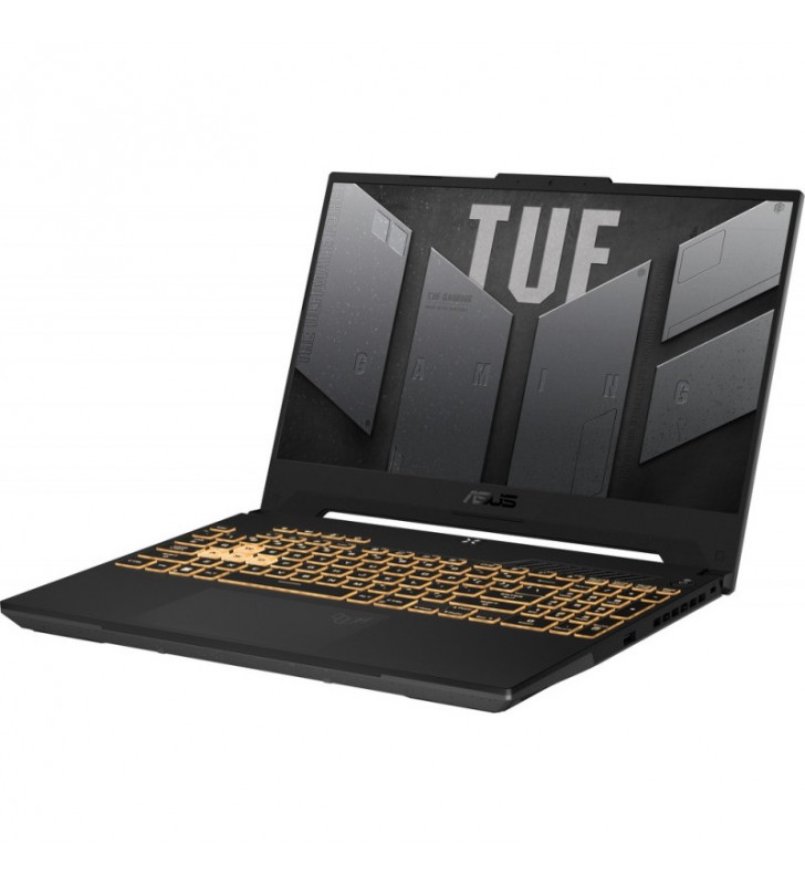 Laptop Gaming ASUS TUF F15 FX507ZM cu procesor Intel® Core™ i7-12700H, 15.6", Full HD, 144Hz, 16GB, 512GB SSD, NVIDIA® GeForce RTX™ 3060 6GB, No OS, Jaeger Gray
