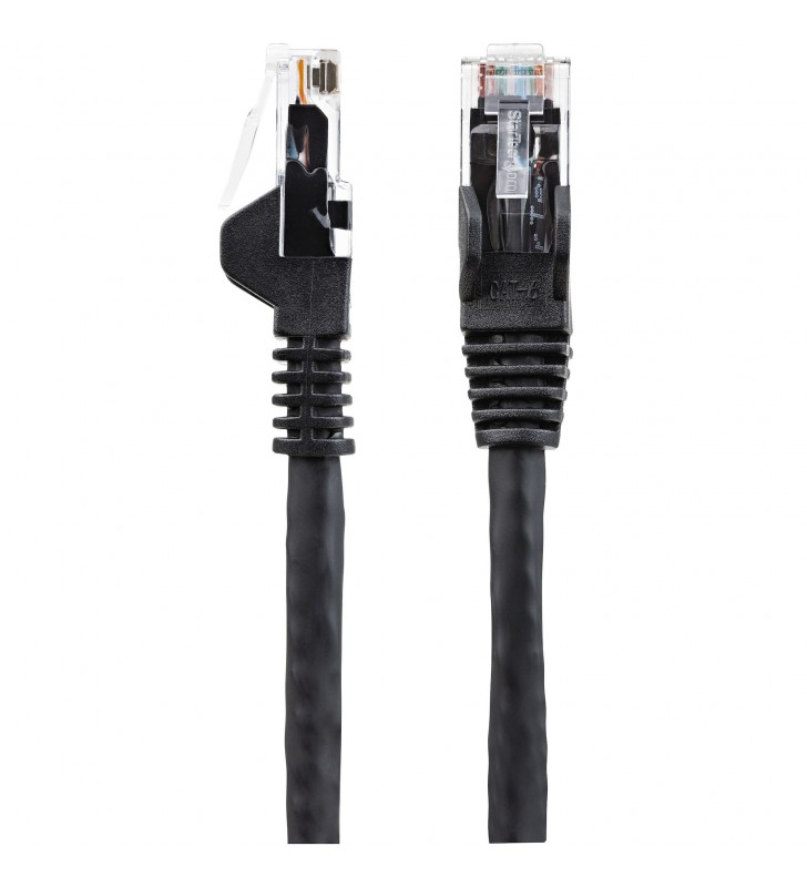 StarTech.com N6LPATCH15MBK cabluri de rețea Negru 15 m Cat6 U/UTP (UTP)