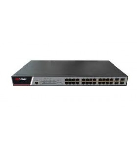 Switch Hikvision DS-3E2528P, 24 porturi