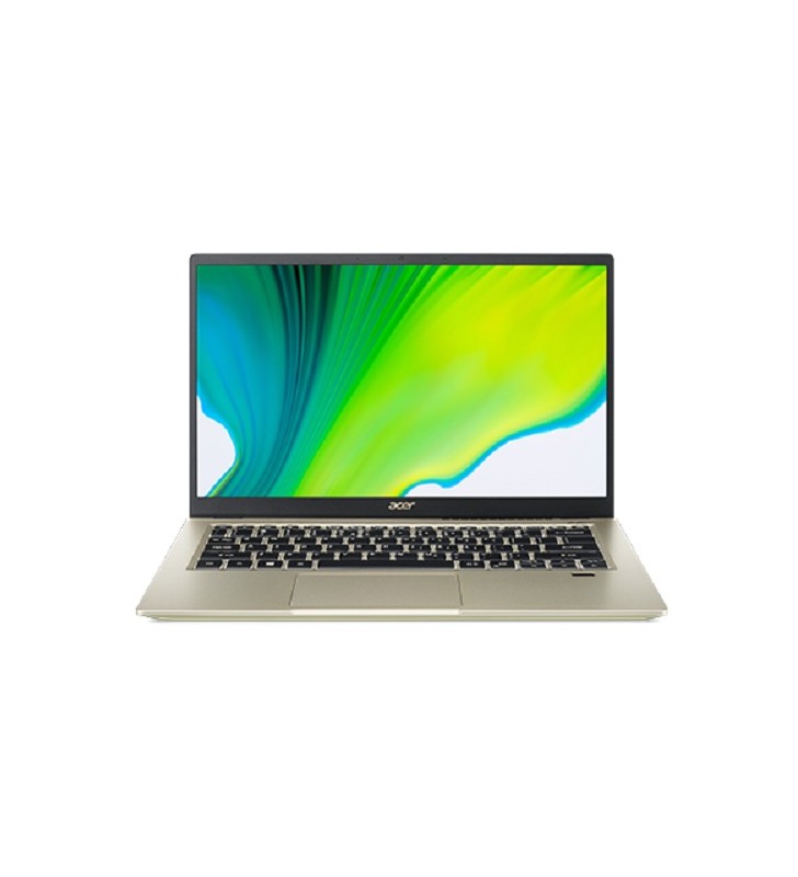 Laptop Acer Swift 3X SF314-510G, Intel Core i5-1135G7, 14inch, RAM 8GB, SSD 512GB, Intel Iris Xe Graphics, Windows 10 Pro, Safari Gold
