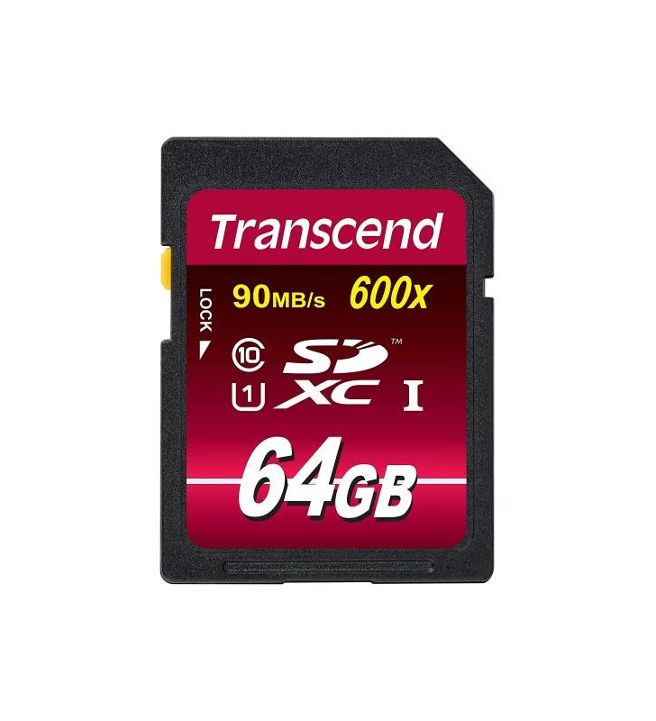 Memory Card SDXC Transcend Ultimate 600x 64GB, Class 10, UHS-I U1