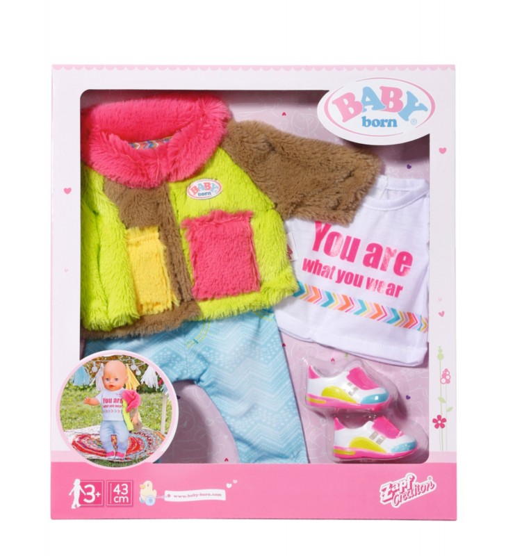 BABY born Deluxe Colour Coat Set haine păpușă
