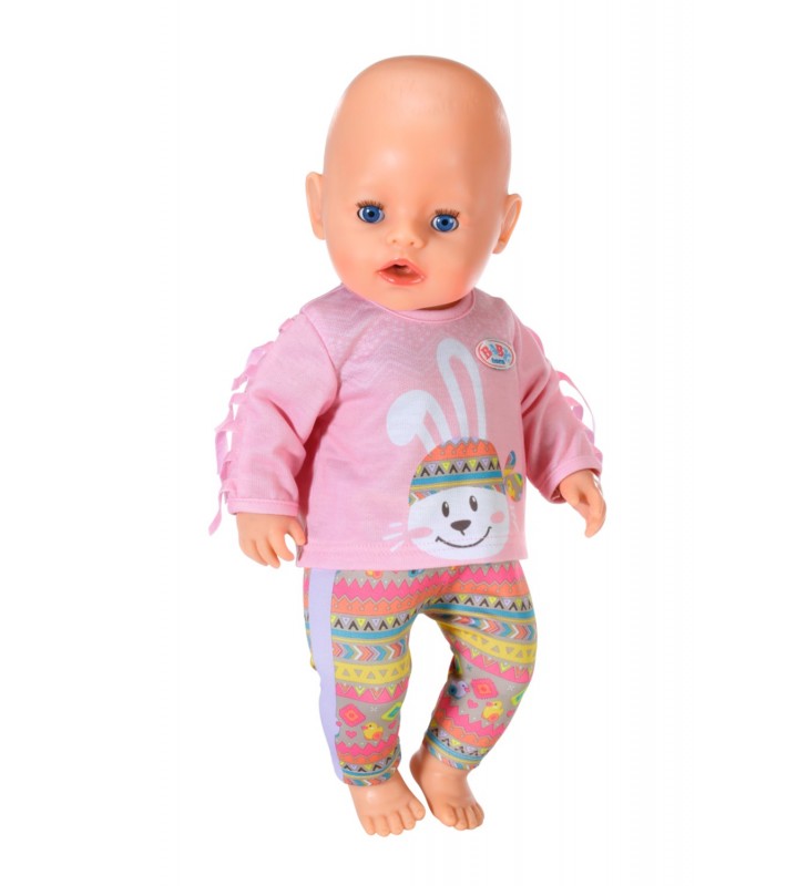 BABY born Trendy Rabbit Pullover Outfit Set haine păpușă
