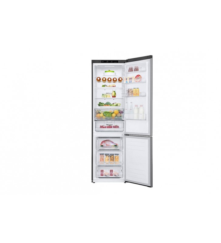 LG GBB62PZGFN combină frigorifică De sine stătător 384 L D Din oţel inoxidabil