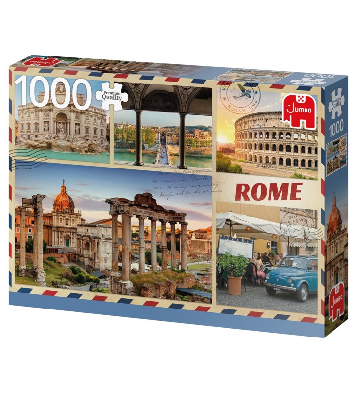 Premium Collection Greetings from Rome 1000 pcs Puzzle (cu imagine) fierăstrău 1000 buc. Peisaj