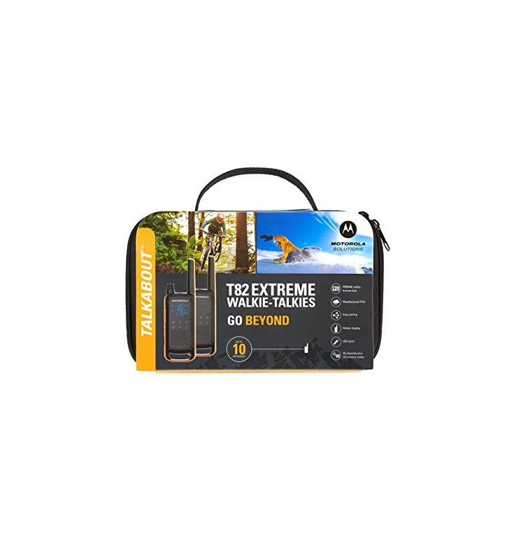 Motorola Talkabout T82 Extreme Twin Pack stații de emisie-recepție 16 canale Negru, Portocală
