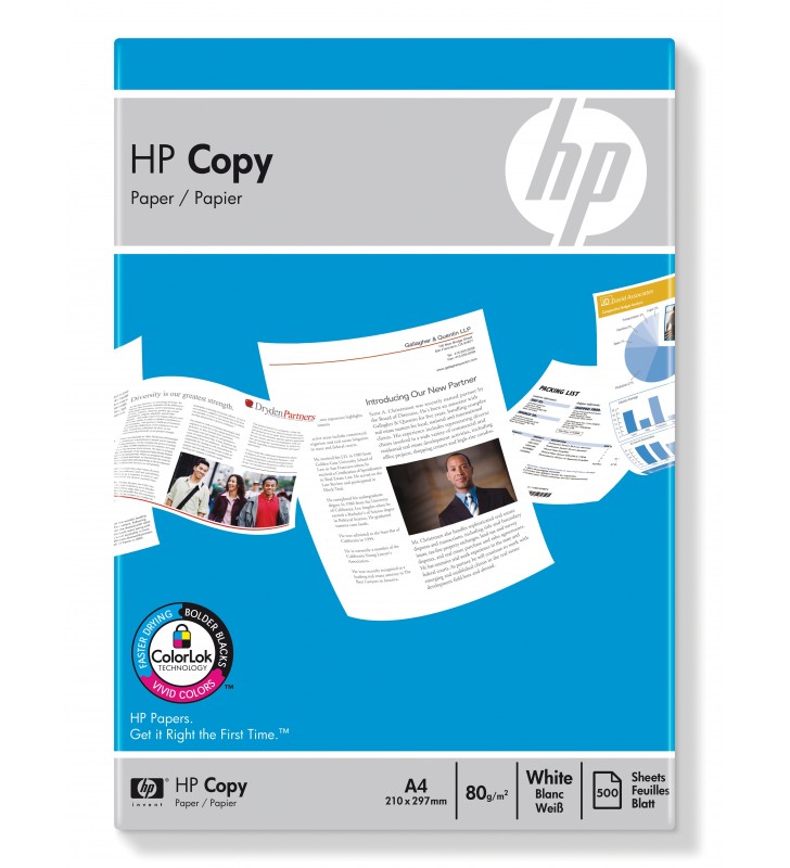HP Hârtie de copiator de 80 g/mp - 500 coli/A4/210 x 297 mm