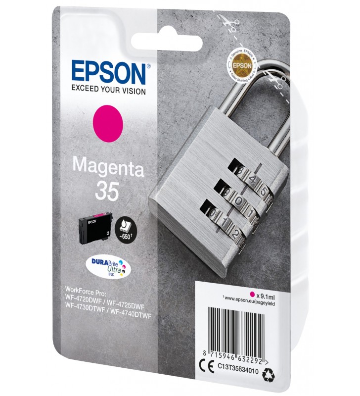 Epson Padlock C13T35834010 cartușe cu cerneală 1 buc. Original Productivitate Standard Magenta