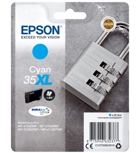 Epson Padlock C13T35924010 cartușe cu cerneală 1 buc. Original Productivitate Înaltă (XL) Cyan
