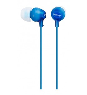 Sony MDR-EX15AP Căști Prin cablu În ureche Calls/Music Albastru