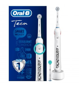 Oral-B Teen Adolescenți Periuță de dinți rotativă-oscilantă Alb