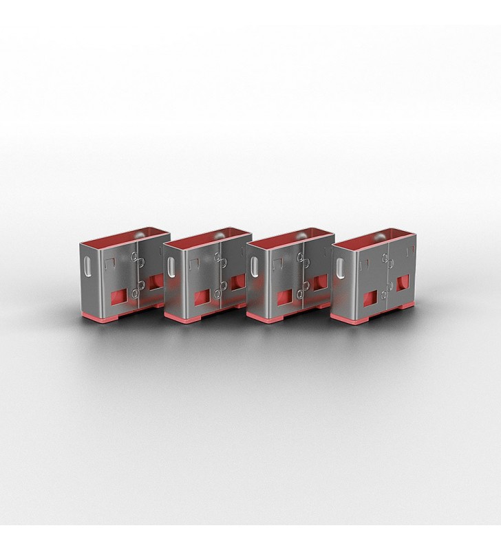 Lindy 40450 cheie port Port blocker + key USB Tip-A Roz Acrilonitril-butadien-stiren (ABS) 5 buc.