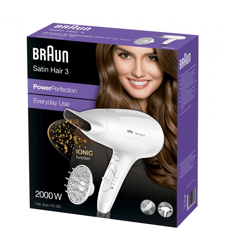 Braun Satin Hair 3 2000 W Alb