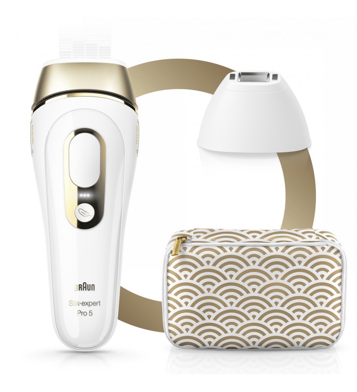 Braun Silk-expert Pro 81680379 light hair remover Lumină intens pulsată (IPL) Alb, De aur