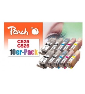 Peach PI100-309 cartușe cu cerneală Negru, Cyan, Magenta, Galben
