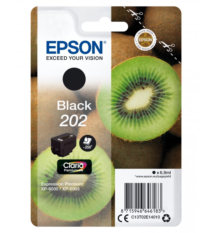 Epson Kiwi 202 cartușe cu cerneală 1 buc. Original Productivitate Standard Negru