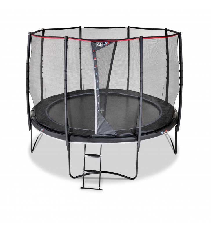 EXIT PeakPro trampoline ø305cm - black Exterior Rotunde Arc elicoidal Trambuline pe sol