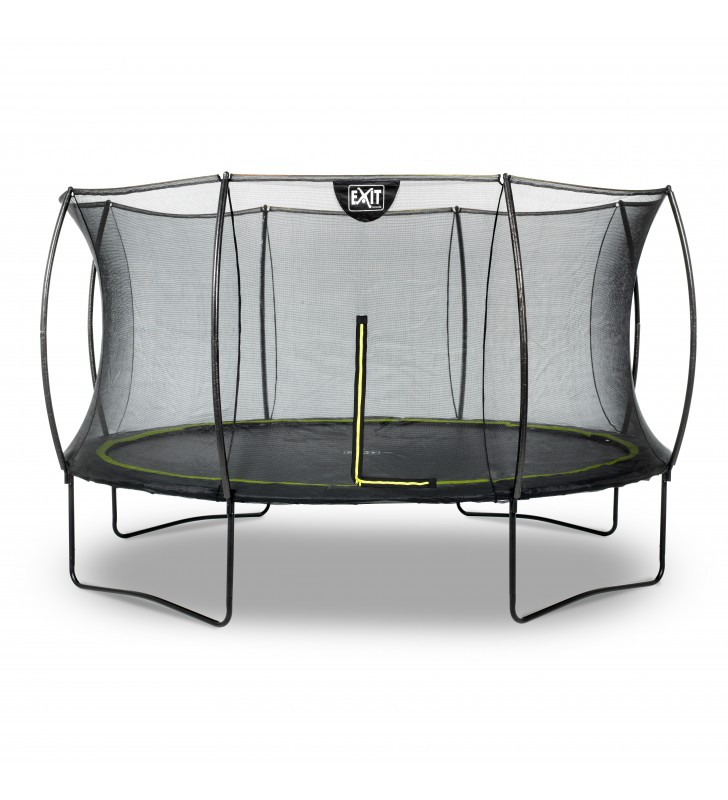 EXIT Silhouette trampoline ø366cm - black Exterior Rotunde Arc elicoidal Trambuline pe sol
