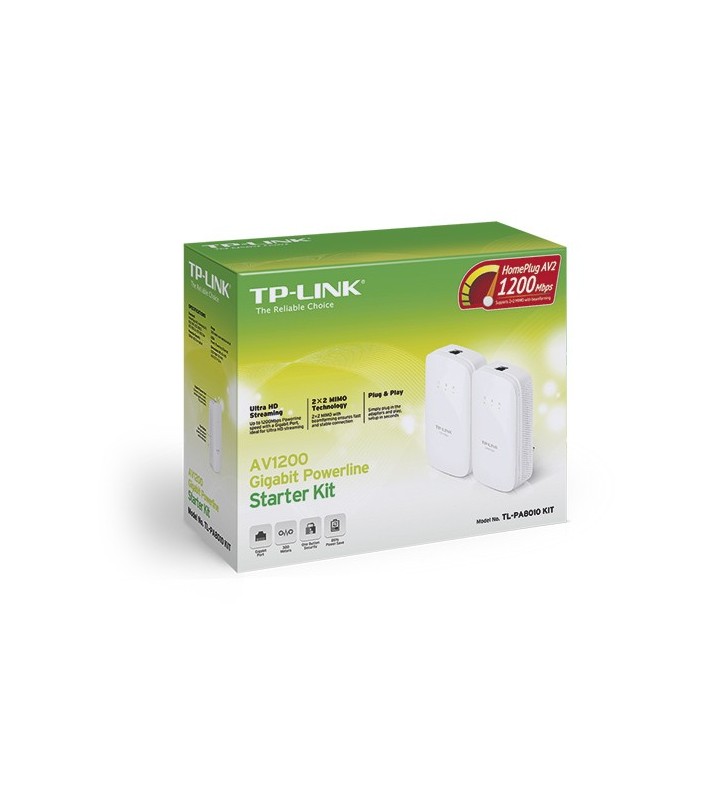 TP-LINK TL-PA8010 KIT adaptor rețea alimentare 1000 Mbit/s Ethernet LAN Alb 2 buc.