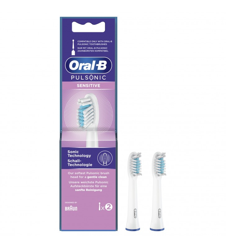 Oral-B Sensitive 80334588 cap pentru periuță de dinți 2 buc. Alb
