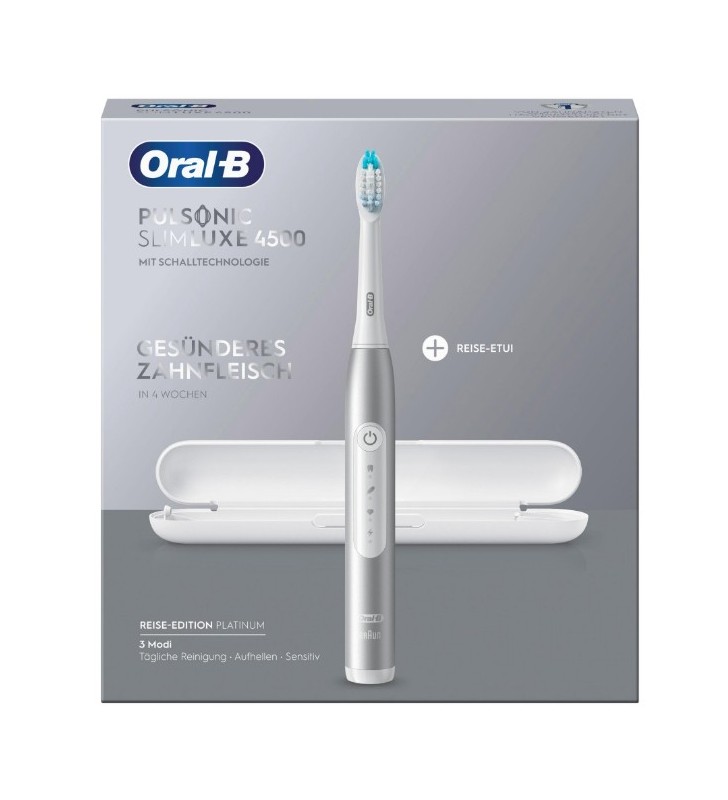 Oral-B Pulsonic Slim Luxe 4500 Adult Periuță de dinți sonică Platină