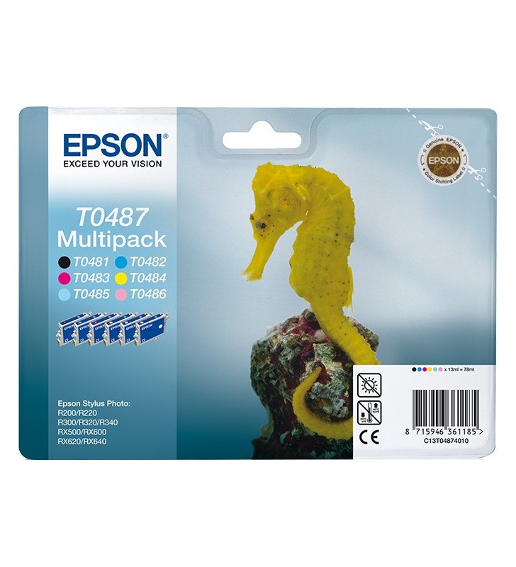 Epson Seahorse Multipack 6-Coulered T0487
