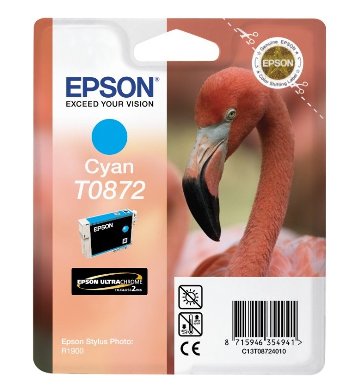 Epson Flamingo Cartuş Cyan T0872 Ultra Gloss High-Gloss 2