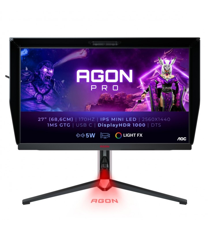 AOC AG274QXM monitoare LCD 68,6 cm (27") 2560 x 1440 Pixel Quad HD LED Negru, Roşu