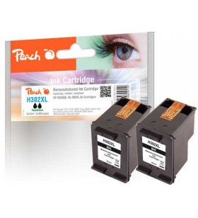 Peach PI300-655 cartușe cu cerneală 2 buc. Compatibil Negru