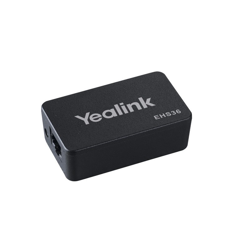 Yealink EHS36 adaptor mufă cablu RJ12, RJ9 RJ45, 3.5mm Negru
