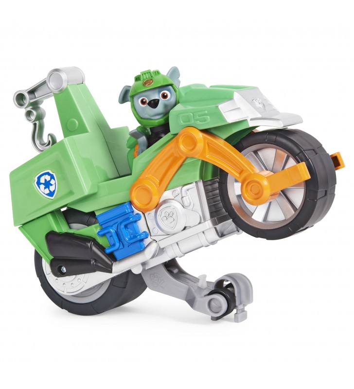 PAW Patrol Moto Pups Rocky’s Deluxe Pull Back Motorcycle Vehicle