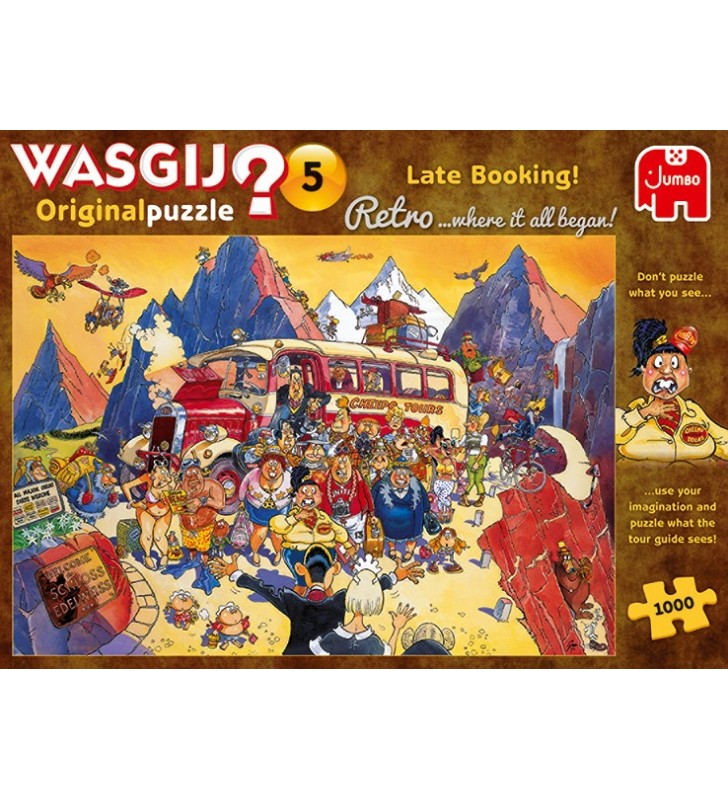 Wasgij Retro Original 5 1000 pcs Puzzle (cu imagine) fierăstrău 1000 buc. Benzi desenate
