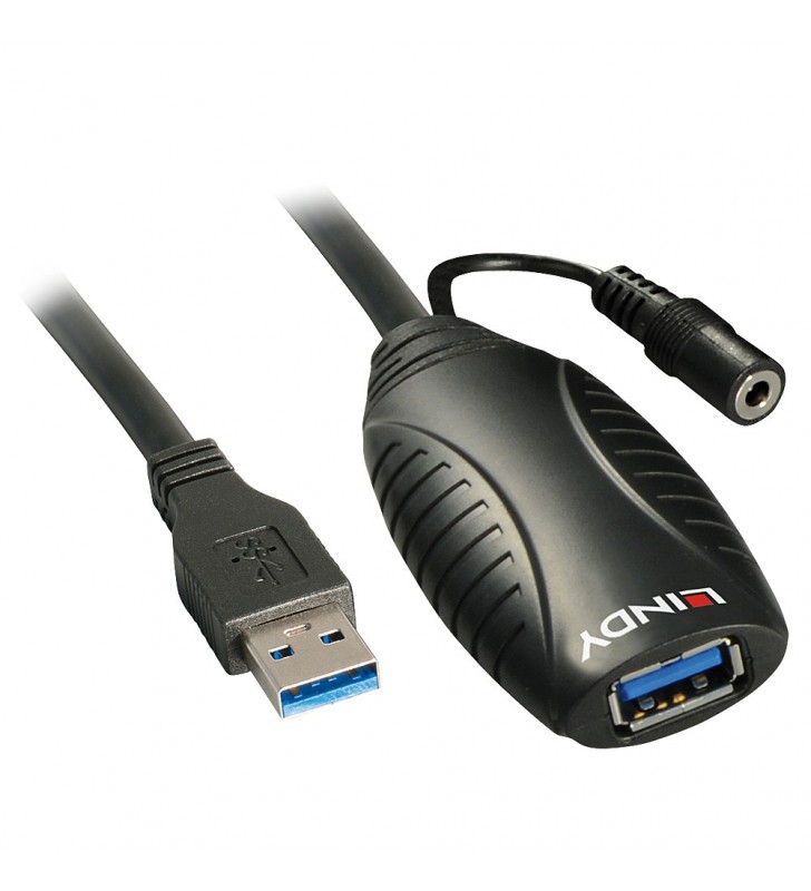 Lindy 43099 cabluri USB 15 m USB 3.2 Gen 1 (3.1 Gen 1) USB A Negru