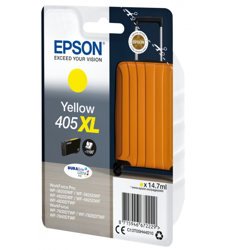 Epson 405XL DURABrite Ultra Ink cartușe cu cerneală 1 buc. Original Productivitate Înaltă (XL) Galben