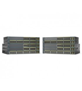 Cisco Catalyst WS-C2960+24PC-S switch-uri Gestionate L2 Fast Ethernet (10/100) Power over Ethernet (PoE) Suport Negru