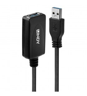 Lindy 43155 cabluri USB 5 m USB 3.2 Gen 1 (3.1 Gen 1) USB A Negru