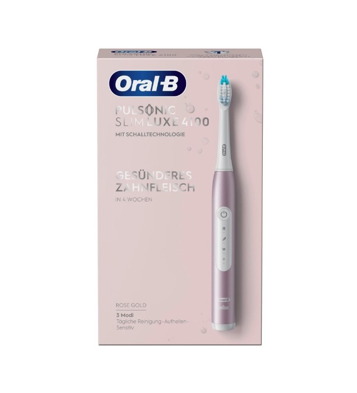 Oral-B Pulsonic Slim Luxe 4100 Adult Periuță de dinți sonică Roz Auriu