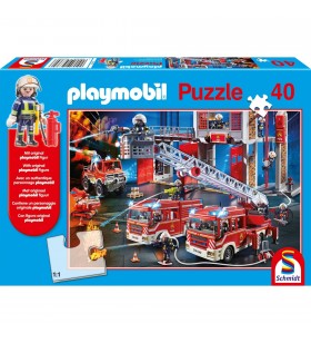 Jocuri Schmidt  puzzle PLAYMOBIL pompieri