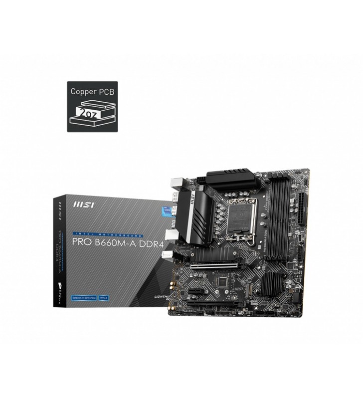 MSI PRO H610M-G DDR4 plăci de bază Intel H610 LGA 1700 micro-ATX