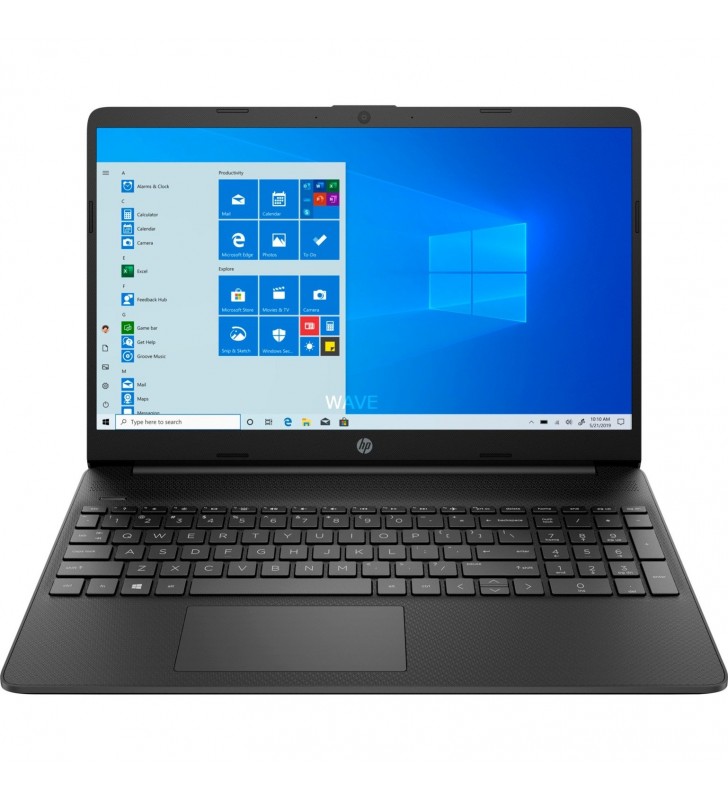 Laptop HP 15s-eq2255ng Jet Black, Ryzen 5 5500U, 8GB RAM, 512GB SSD