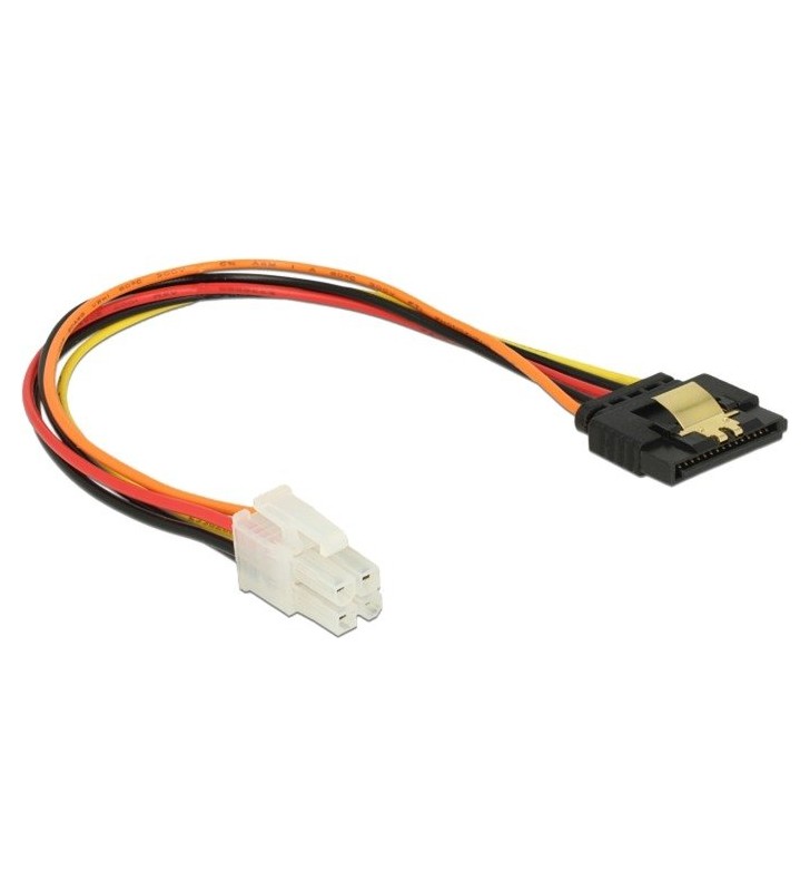Cablu DeLOCK  P4 4 pini (male) - SATA 15 pini (female)