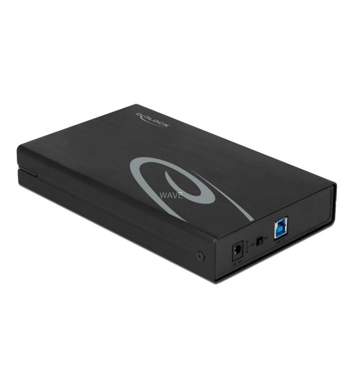 Carcasă externă DeLOCK  pentru HDD SATA de 3,5 inchi cu SuperSpeed ​​​​​​USB (USB 3.2 Gen 1), carcasă pentru unități
