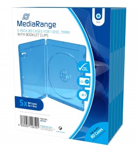 MediaRange  BD Videobox pachet de vânzare cu amănuntul unică 5 bucăți, husă de protecție