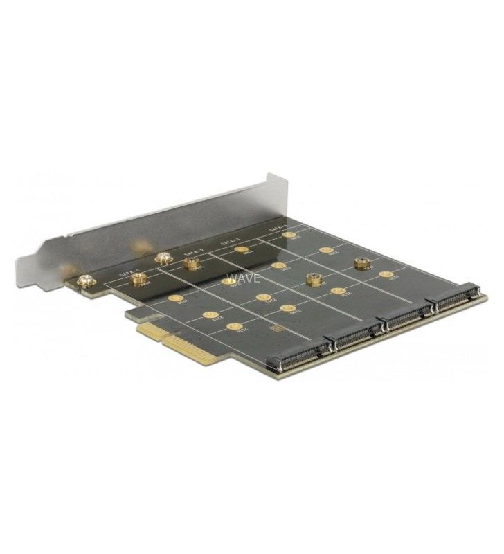 Placă PCIe DeLOCK  - 4x M.2 B intern cu RAID, placă RAID