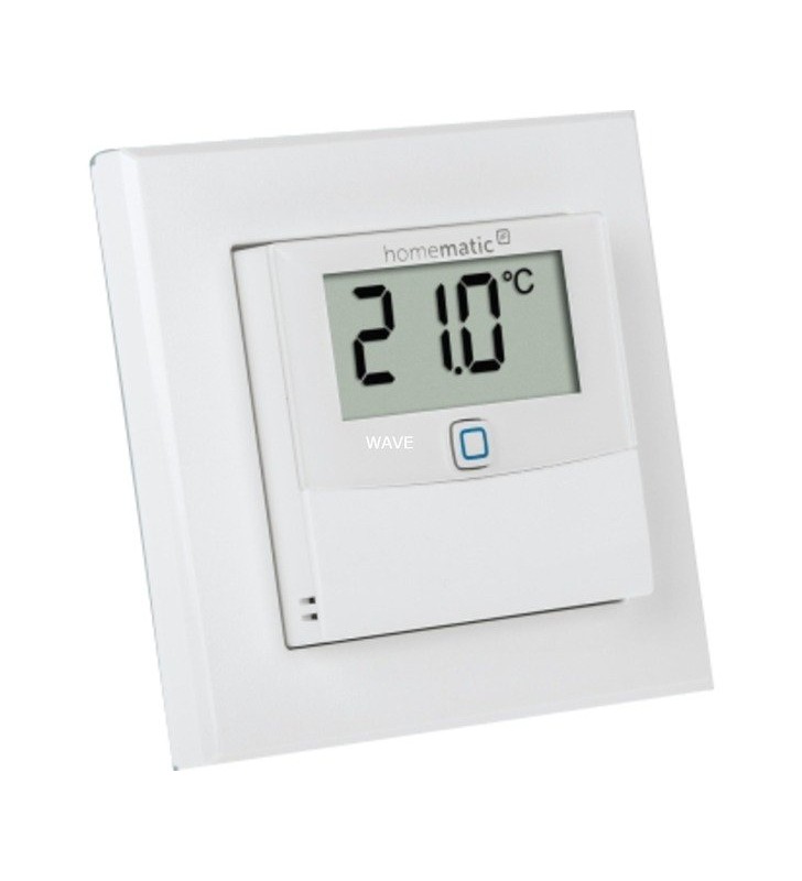 Senzor de temperatură și umiditate Homematic IP  Smart Home cu afișaj (HmIP-STHD)