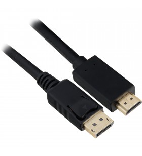Cablu adaptor Sharkoon  Displayport 1.2 tată - HDMI 4K tată