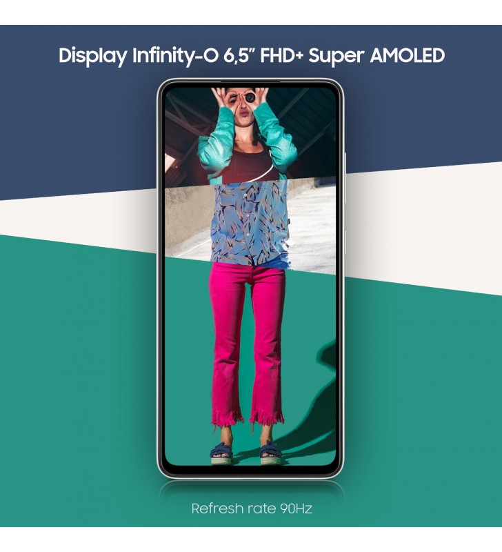 Samsung Galaxy A52 4G SM-A525FZWGEUE smartphone 16,5 cm (6.5") Dual SIM Android 11 USB tip-C 6 Giga Bites 128 Giga Bites 4500