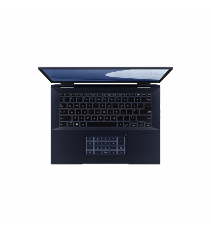 Laptop 2-in-1 Asus ExpertBook B7 Flip B7402FEA-L90641X, Intel Core i7-1195G7, 14inch Touch, RAM 16GB, SSD 1TB, Intel Iris Xe Graphics, Windows 11 Pro, Star Black
